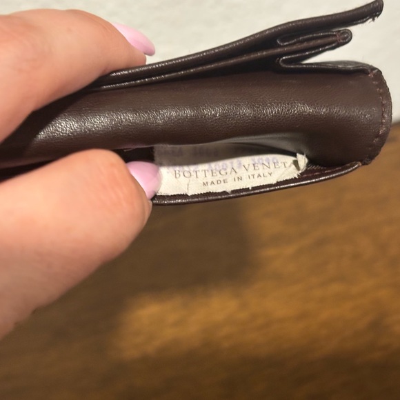 Bottega Veneta Dark Brown Woven Wallet EUC - Picture 7 of 15